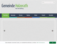Tablet Screenshot of holzerath.de